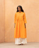 Waist Gathered Kurta - Orange