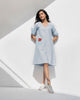 Shift Pocket Dress - Blue