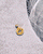 Alphabet M Charm- Black & Gold
