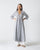 Domino Kurta - Charcoal & White Stripes