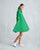 A-line Short Dress - Green