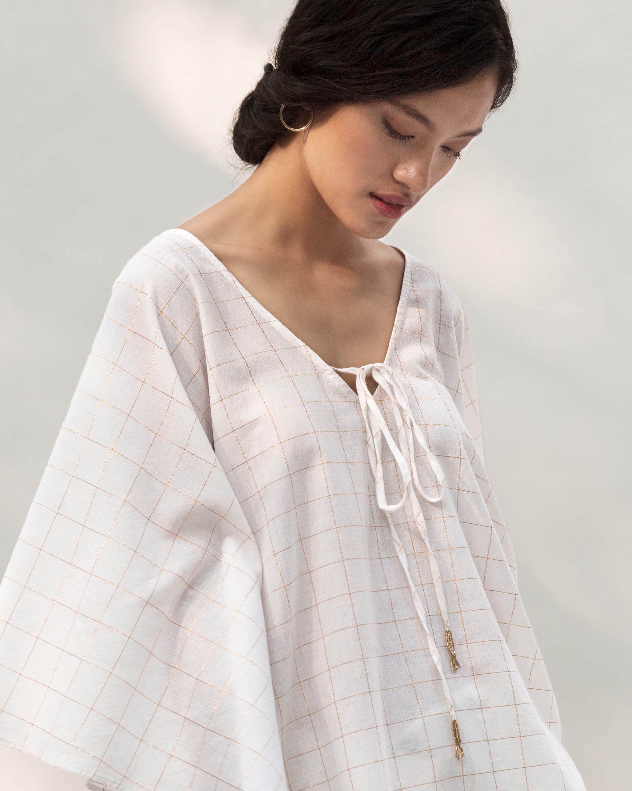 Gilded Kaftan - White & Gold