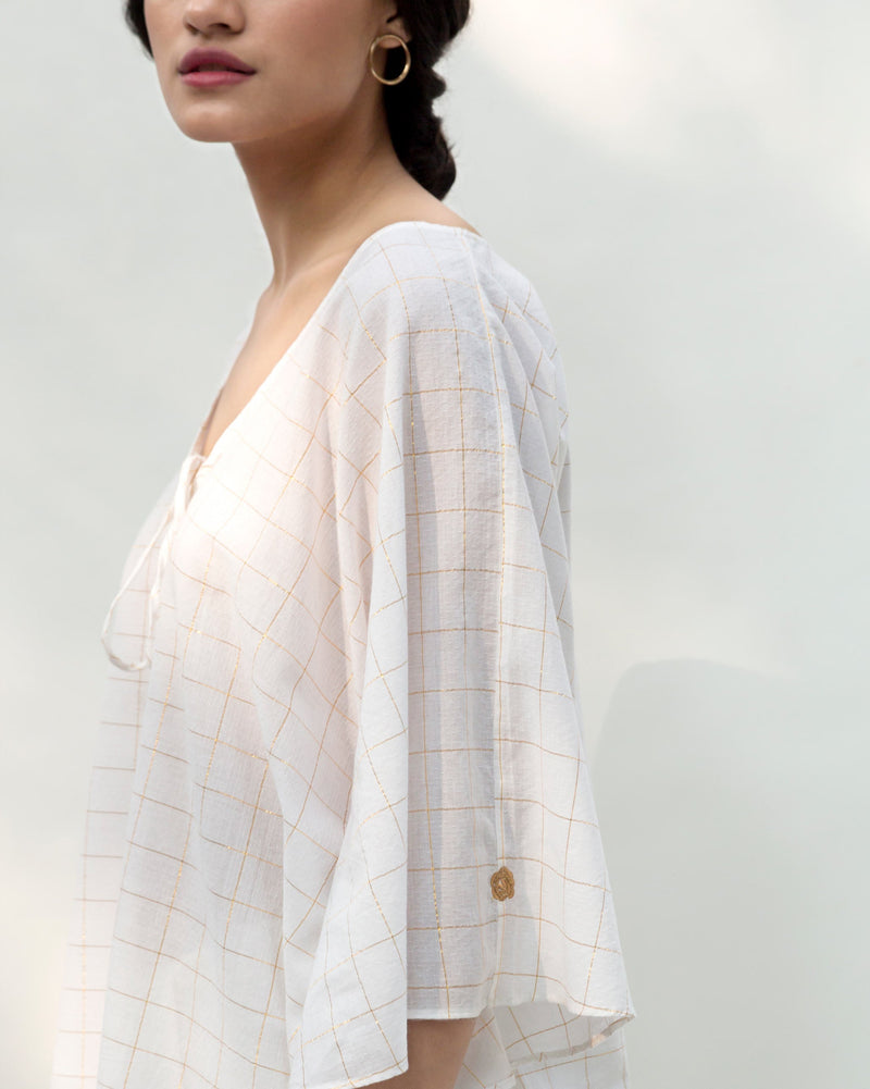 Gilded Kaftan - White & Gold