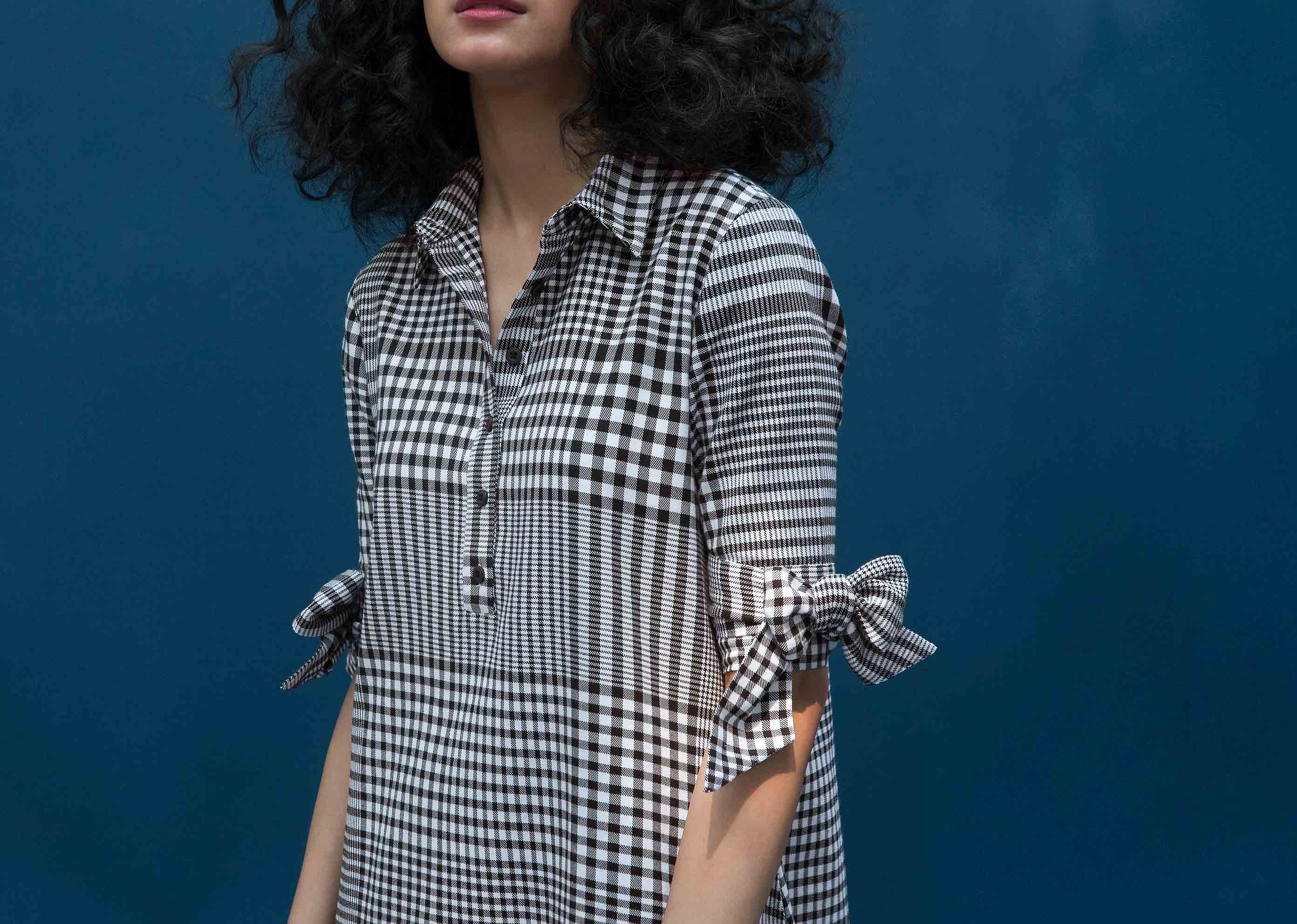 Checkered Shift Dress