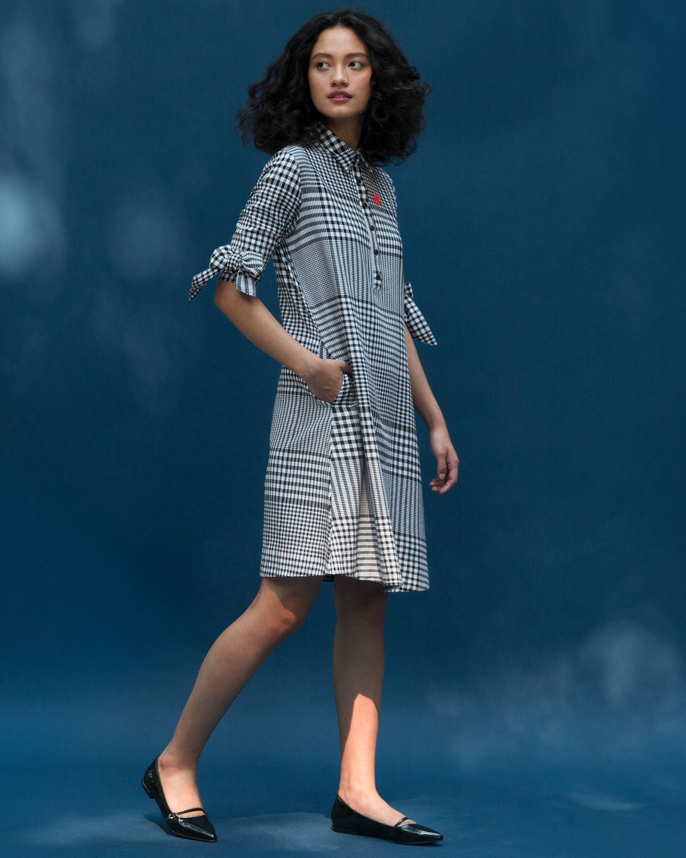 Checkered Shift Dress