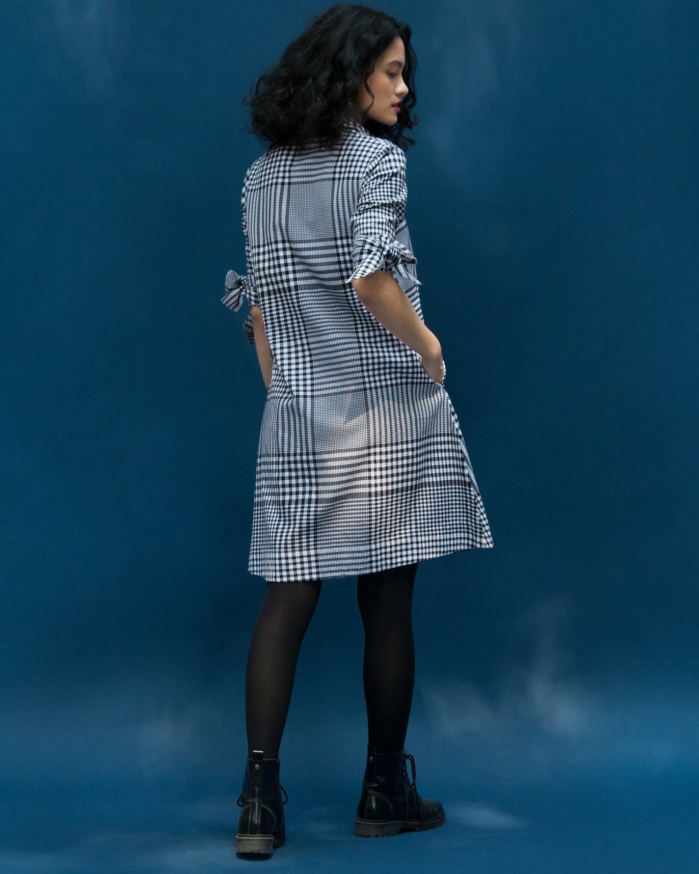 Checkered Shift Dress
