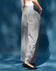 Deep Pleat Front Bottom - Black & White