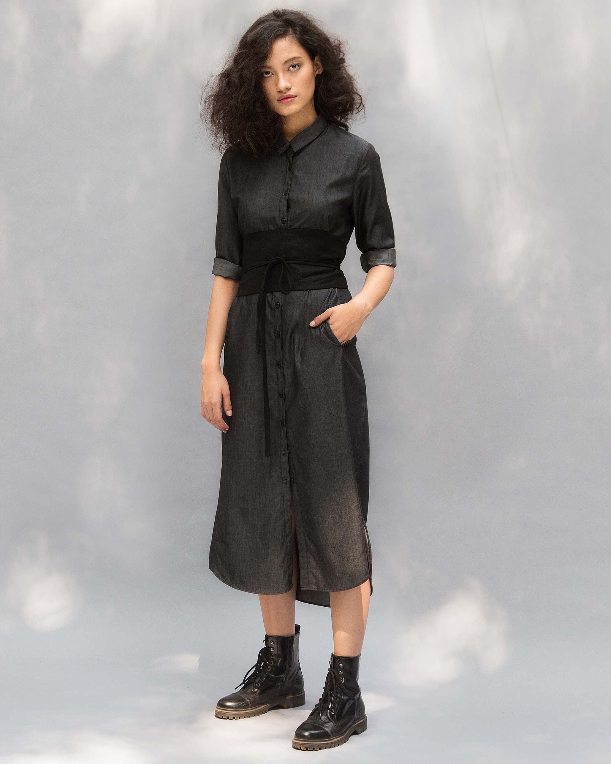 Pristine Dress - Charcoal