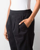 Pleated Narrow Pants - Black