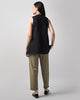 Pleated Narrow Pants - Olive