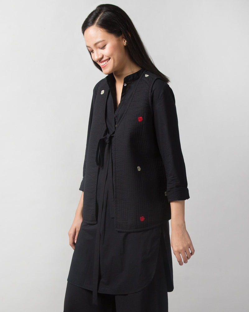 Quilted Jacket - Black