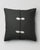 Chinese Knot Cushion Cover - Charcoal