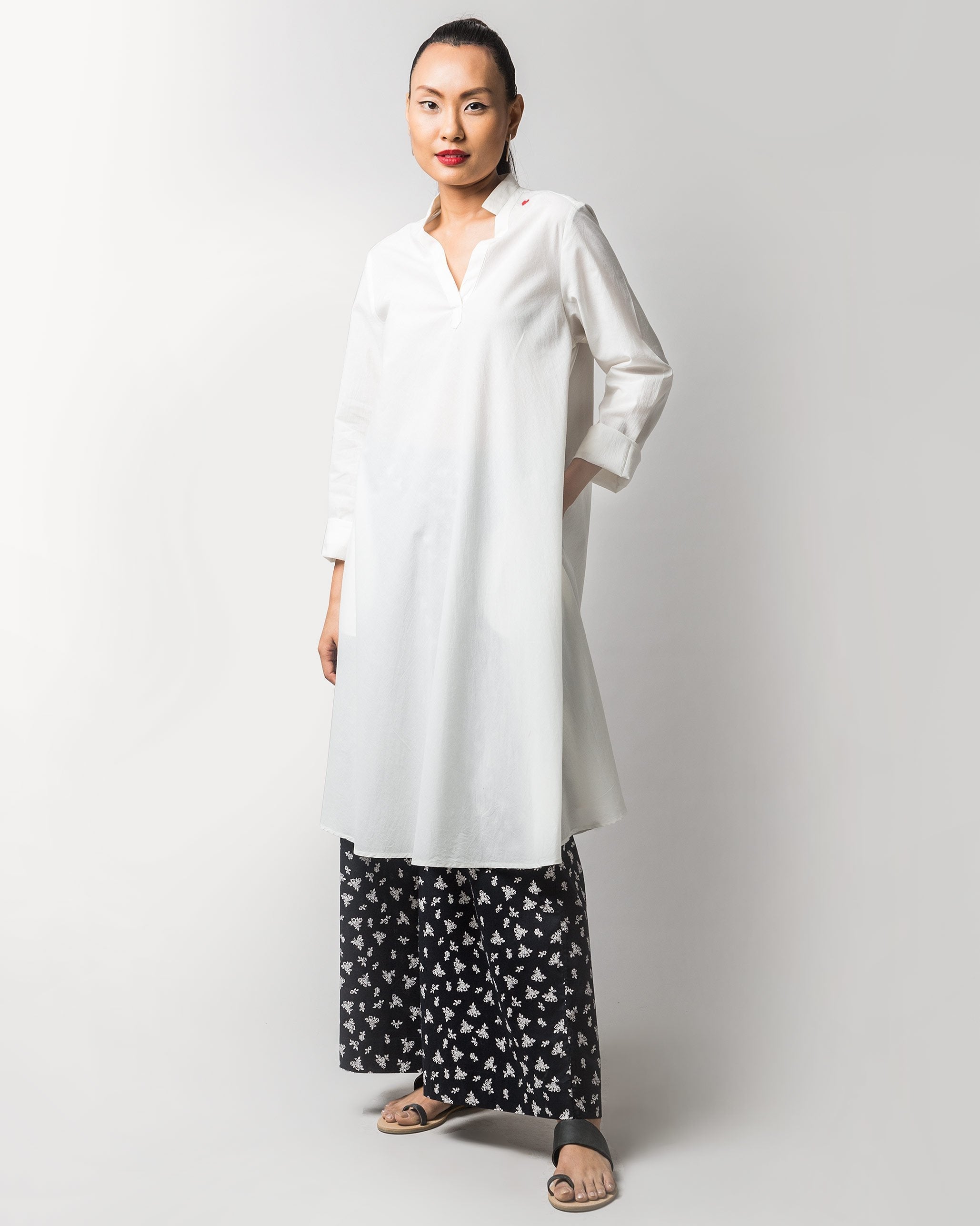 Greet The Sun Kurta - Ivory