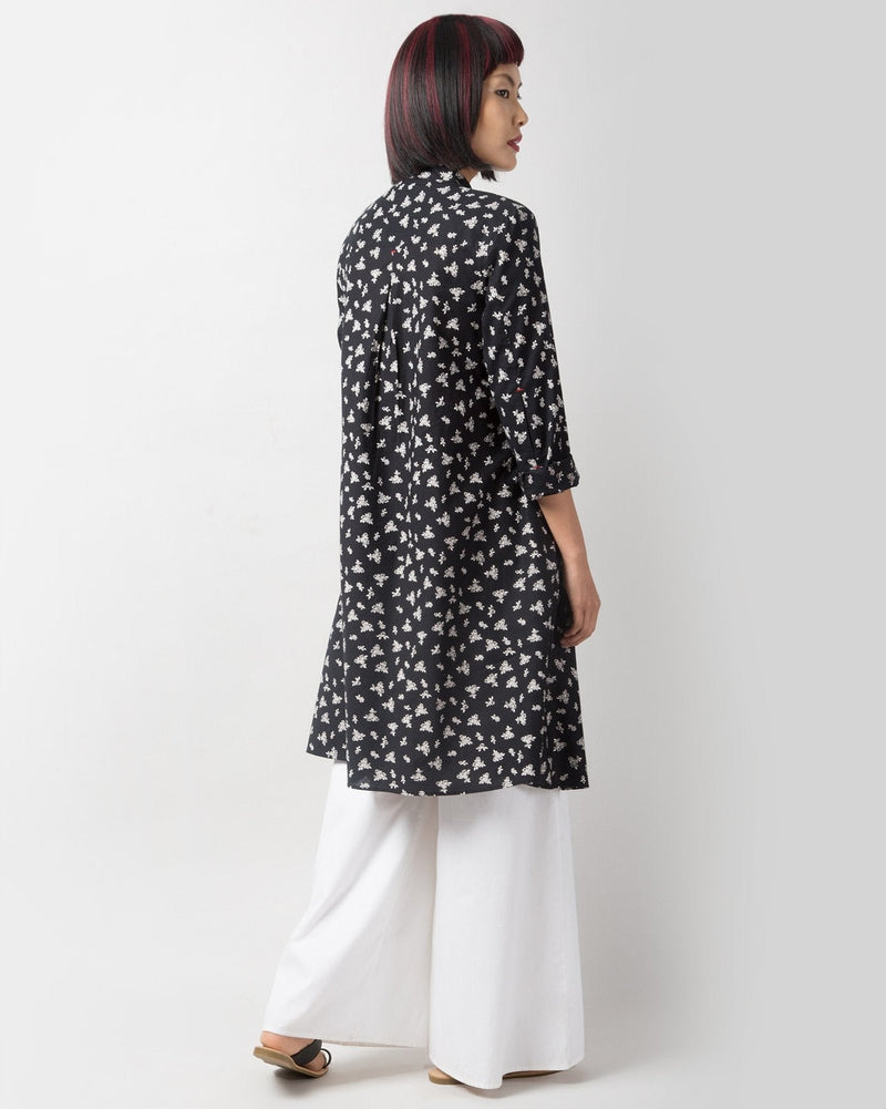 Greet The Sun Kurta - Black