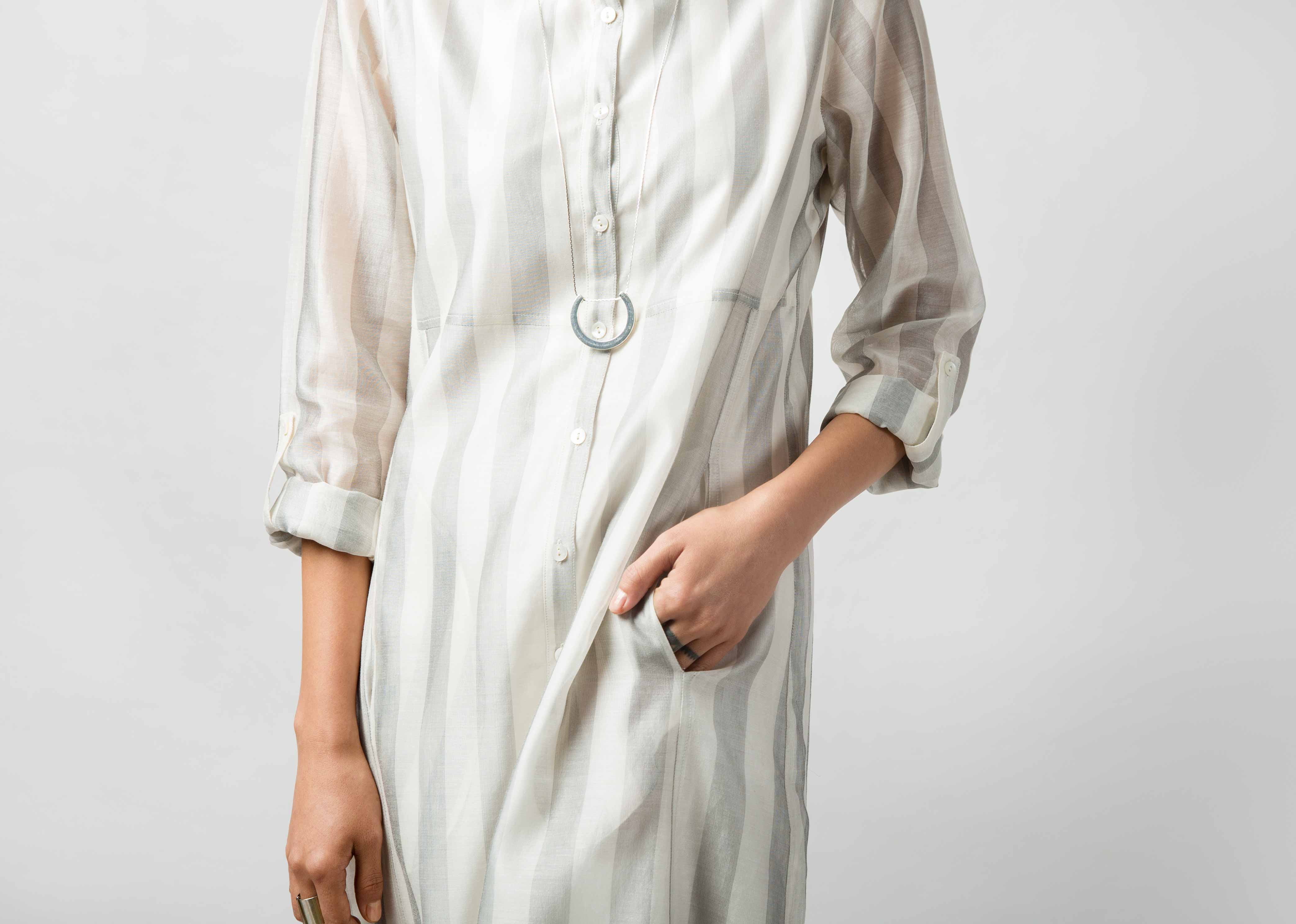Pristine Big Stripe Dress
