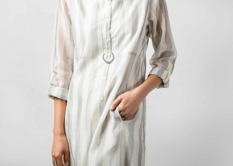 Pristine Big Stripe Dress