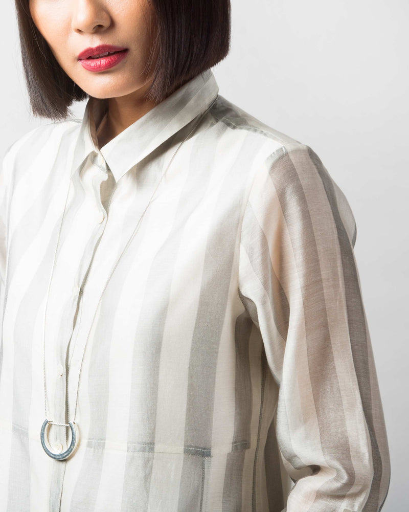 Pristine Big Stripe Dress