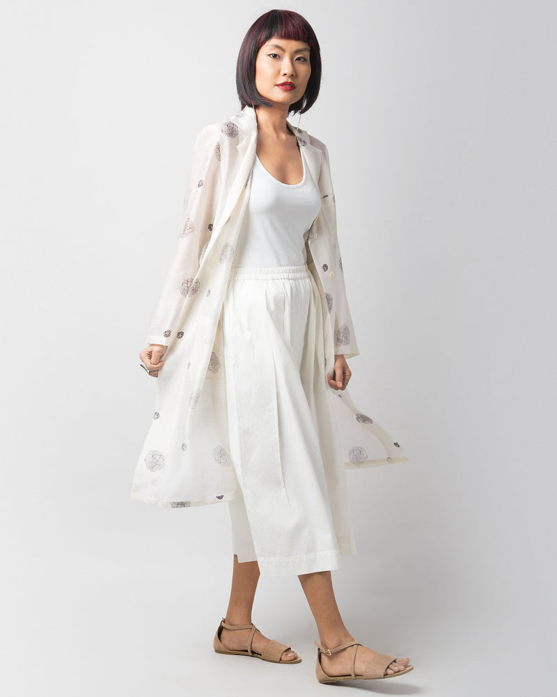 Flutter Jacket - Ivory & Black