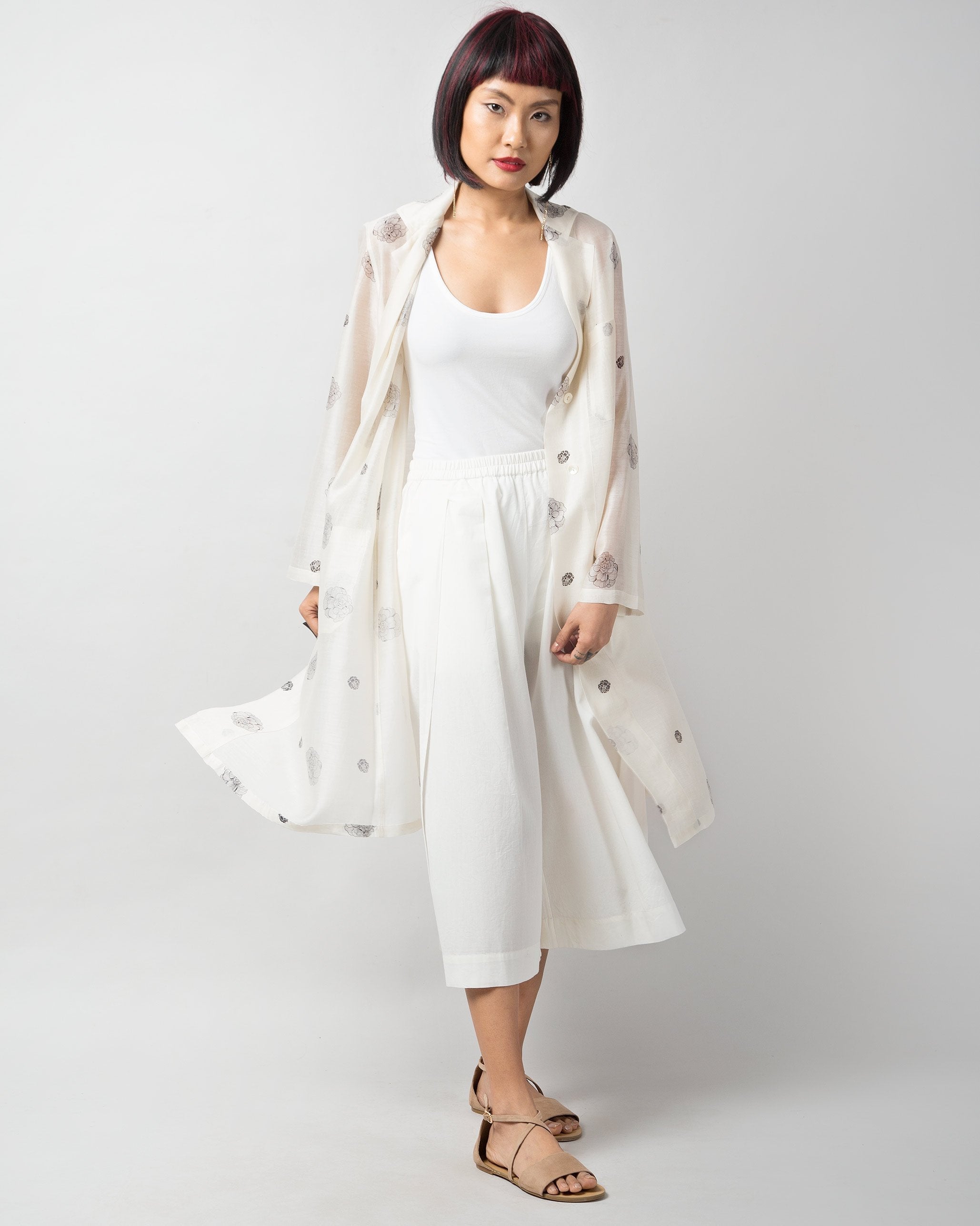 Flutter Jacket - Ivory & Black