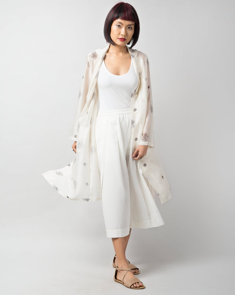 Flutter Jacket - Ivory & Black