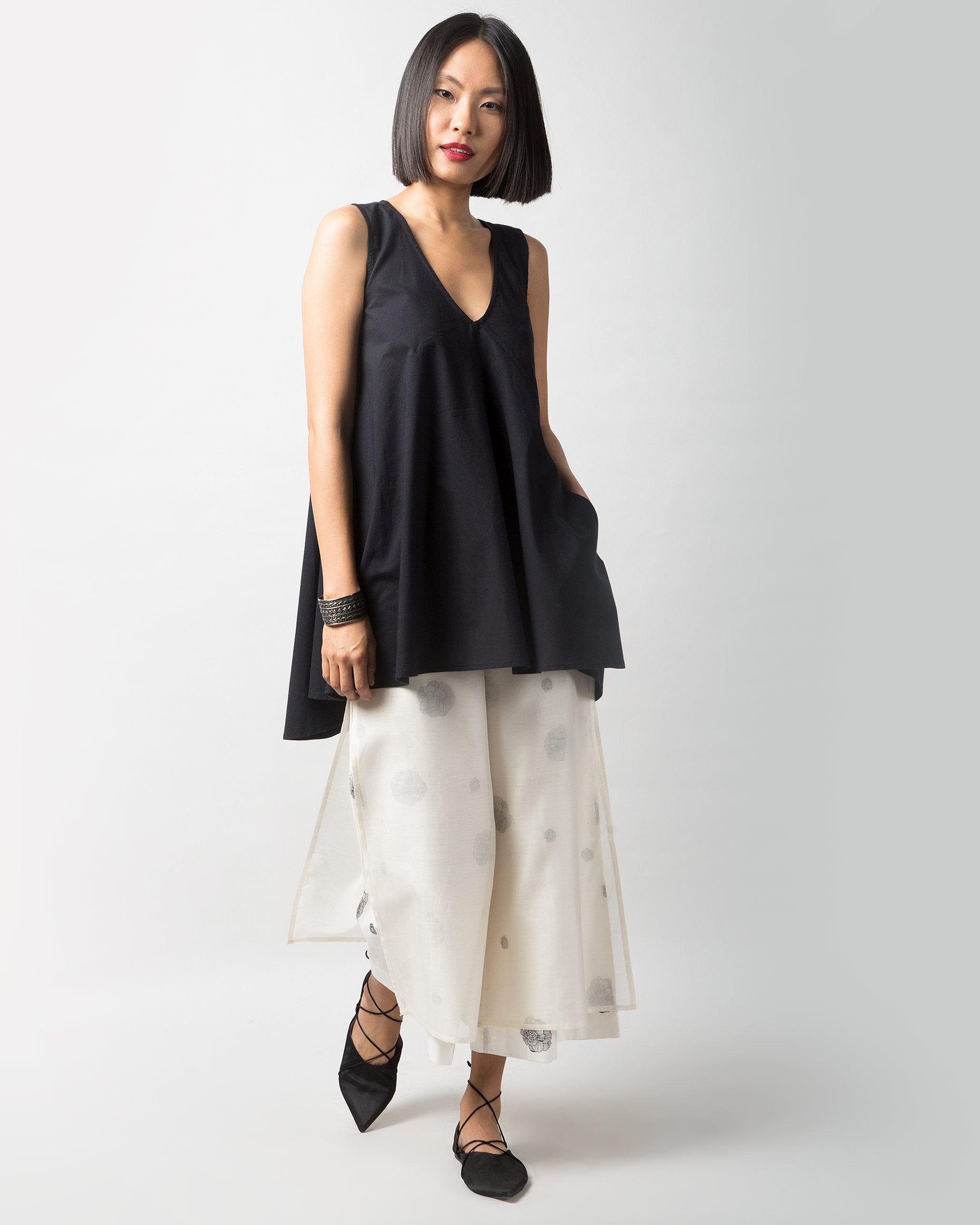 Lantern Top - Black