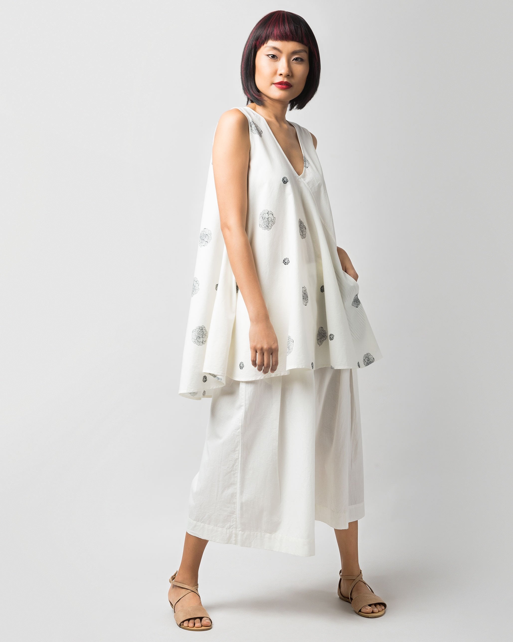 Lantern Top - Ivory