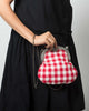 Gingham Red Clutch