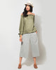 Cinched Top - Olivine