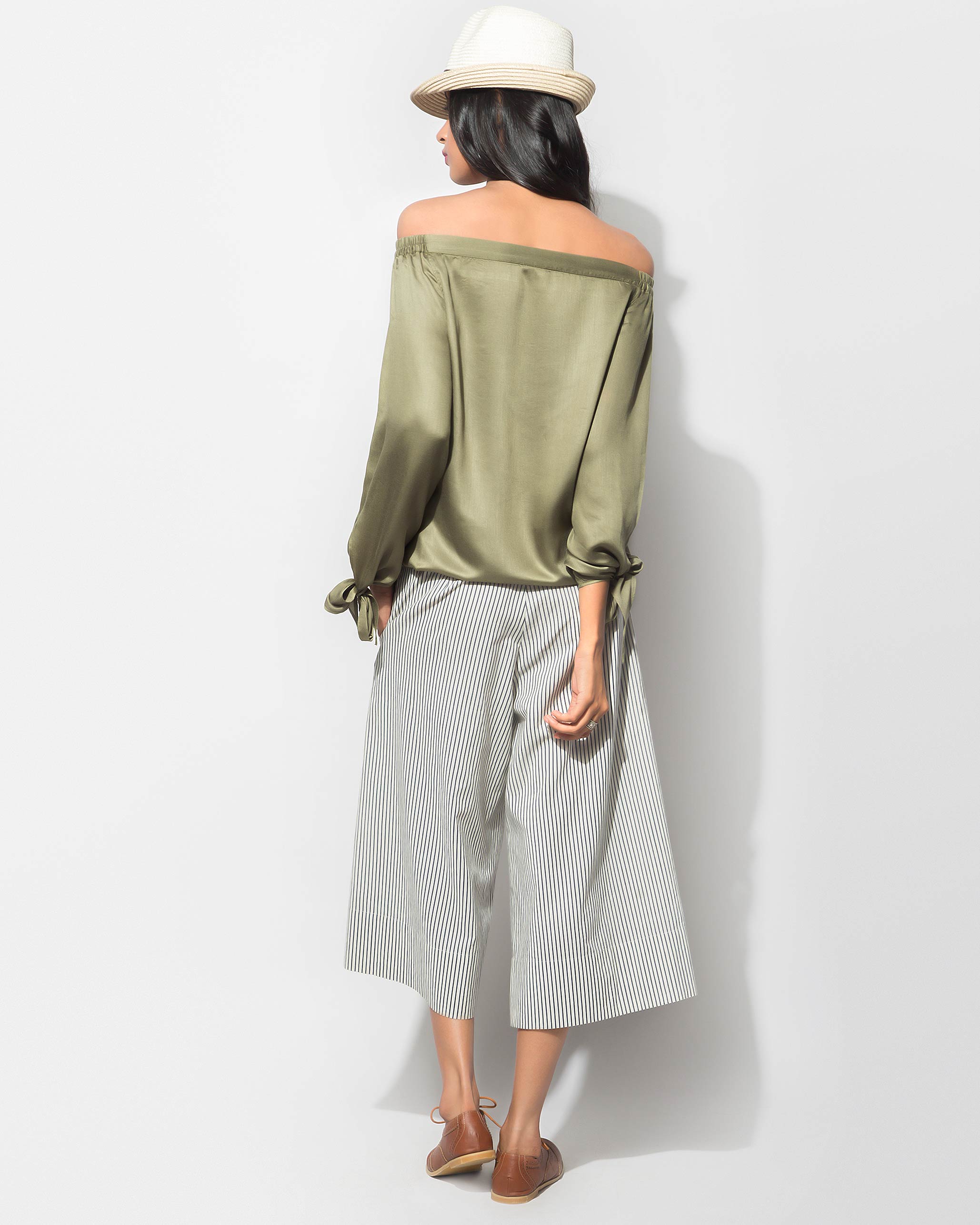 Cinched Top - Olivine