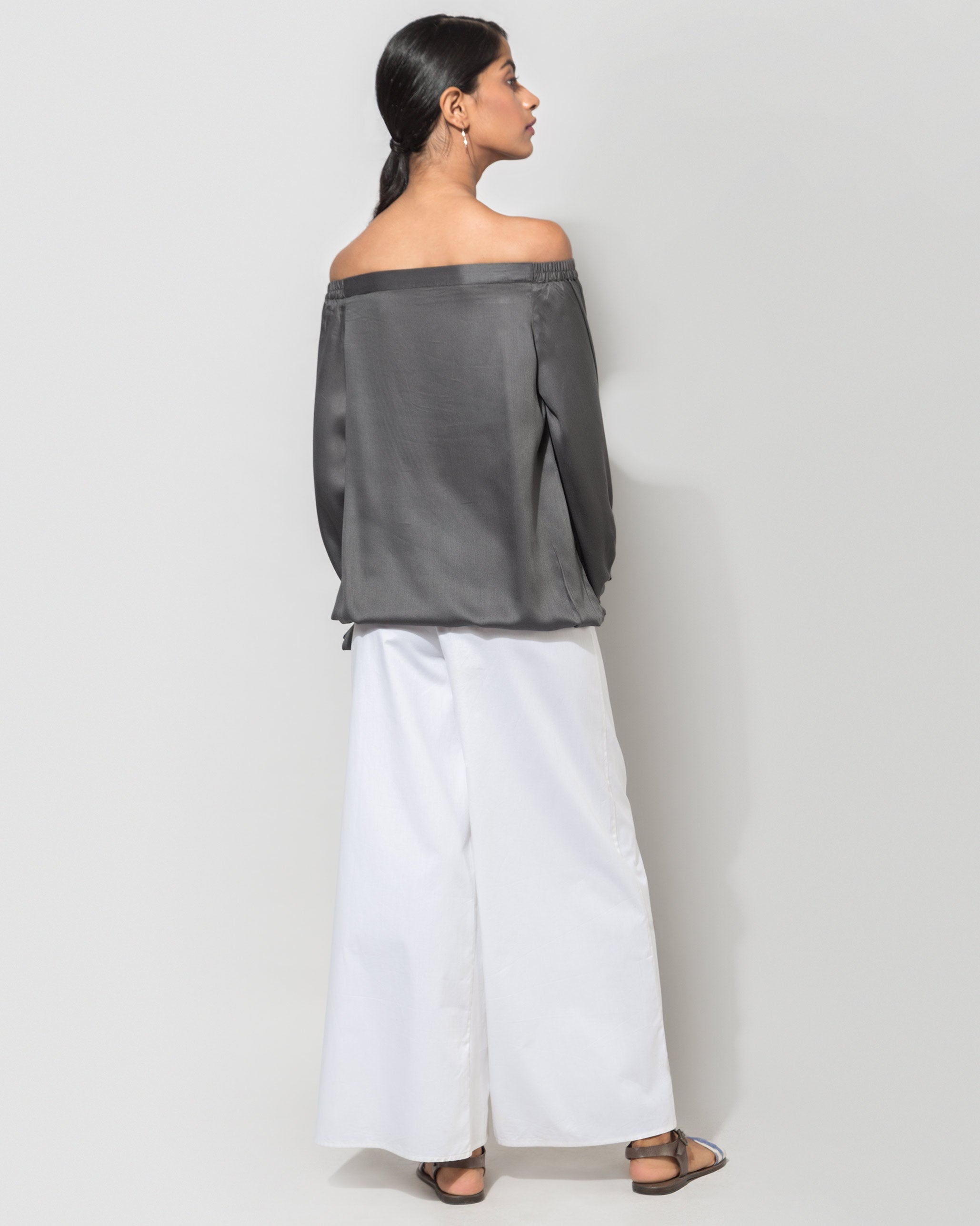 Cinched Top - Charcoal