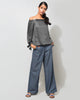 Cinched Top - Charcoal