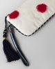 Ikat Pouch -  Indigo & Ivory