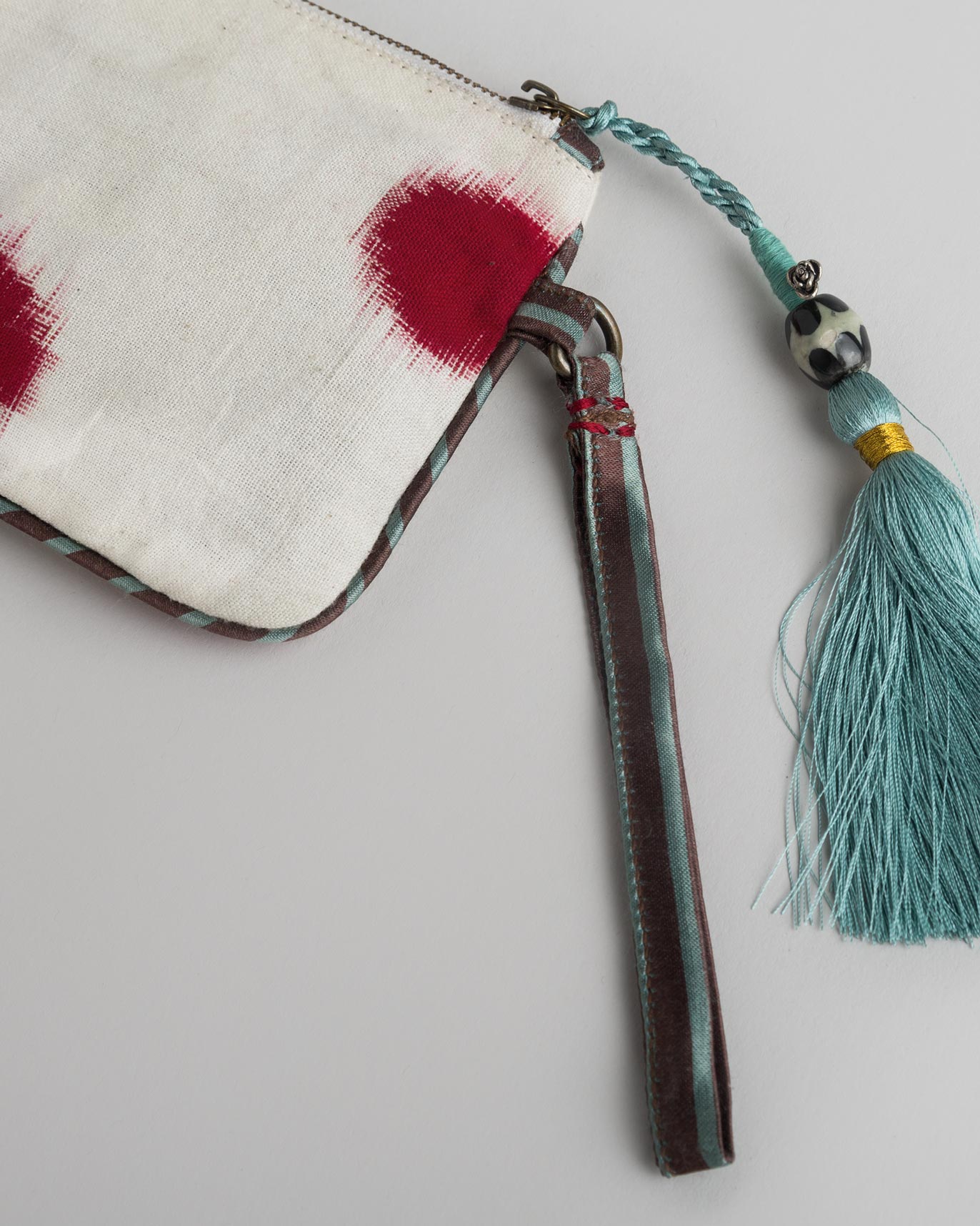 Ikat Pouch - Indigo & Aqua