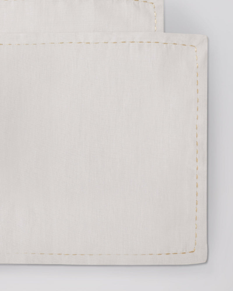 Fukuro Placemat (Set of 2) - Light Grey & Gold
