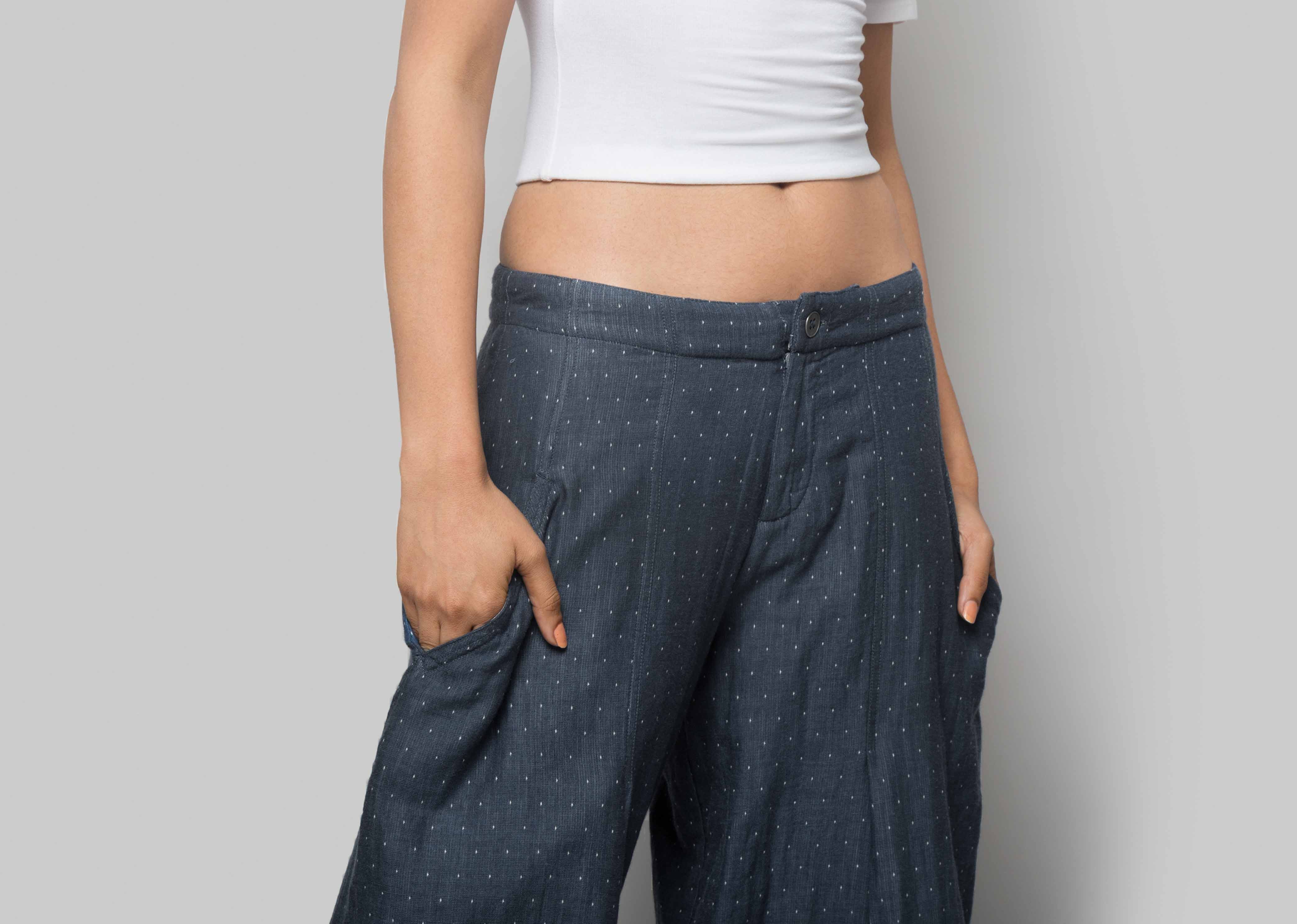 Mayu Trousers - Indigo