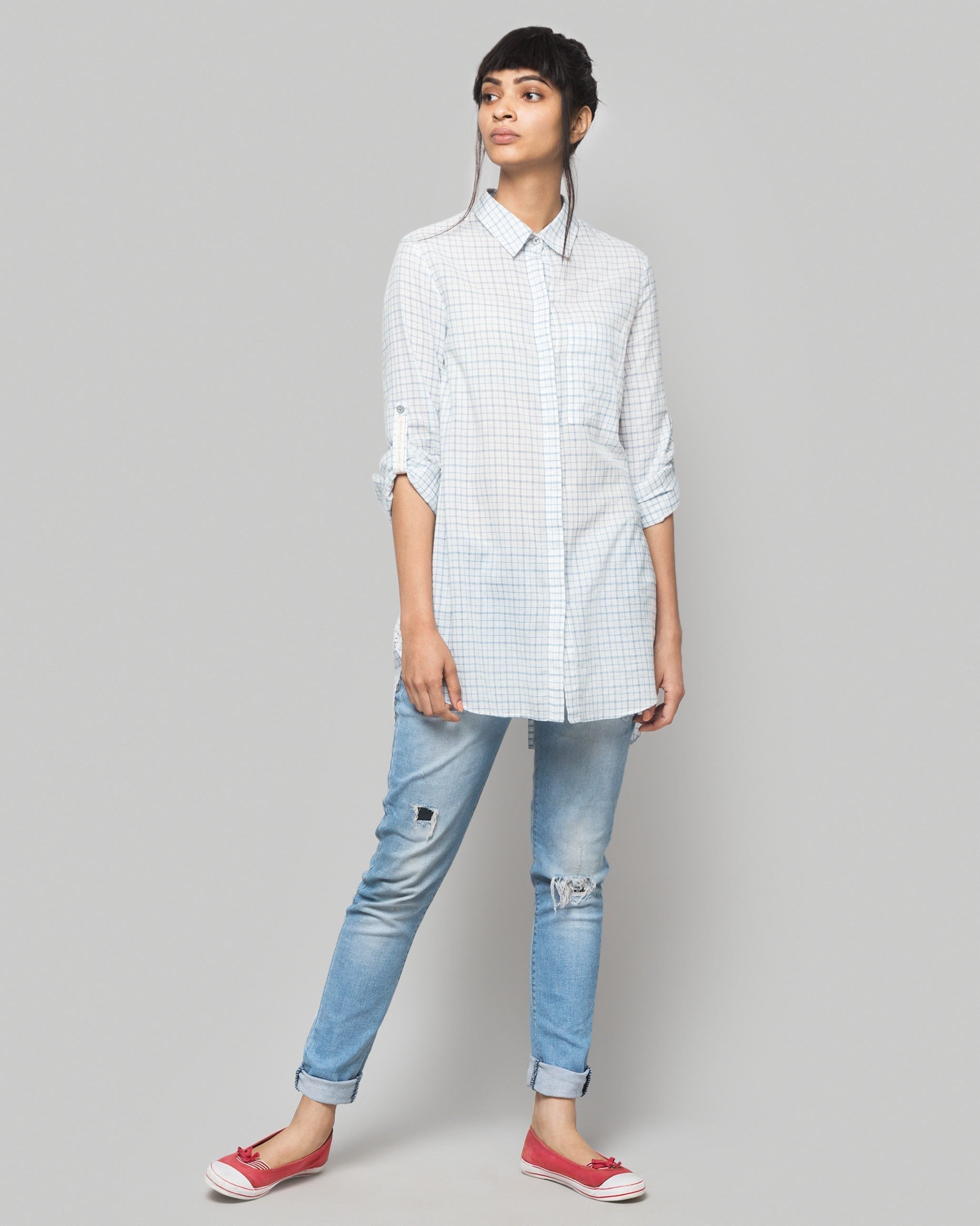 Michi Button-down Check Shirt