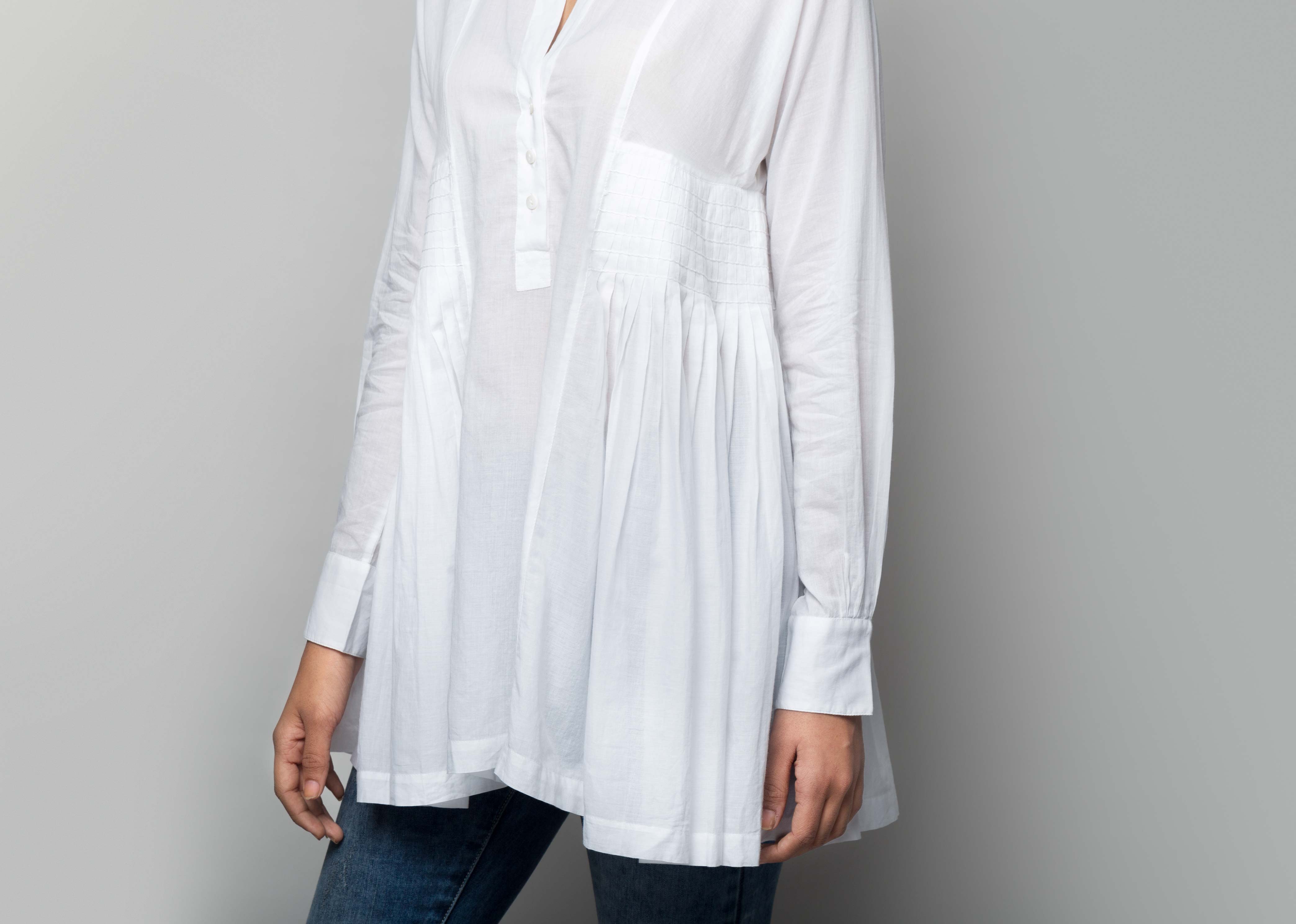 Peasant Plain Blouse