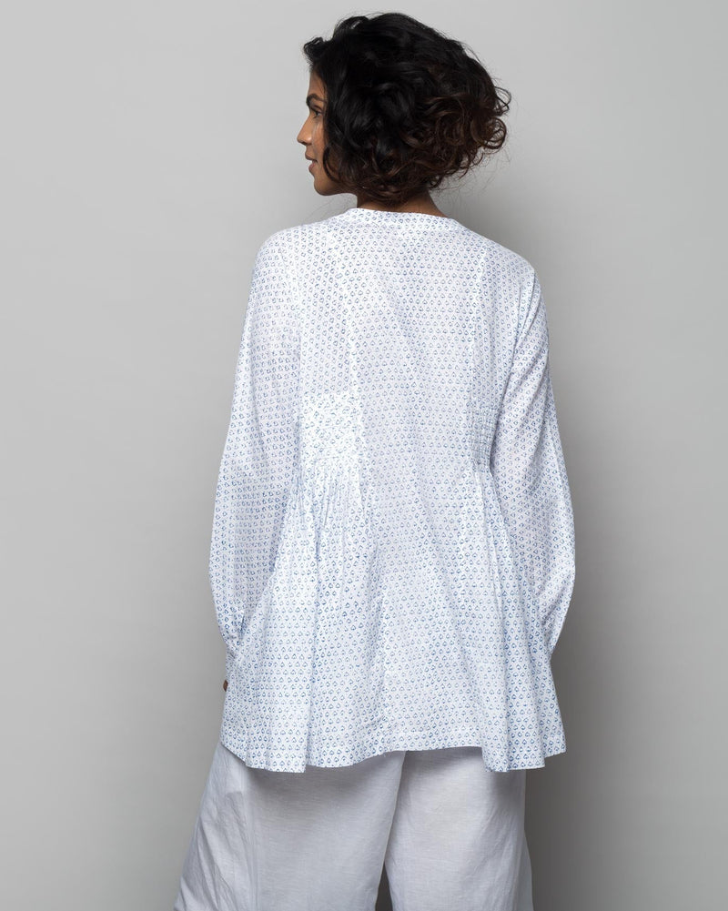Peasant Printed Blouse