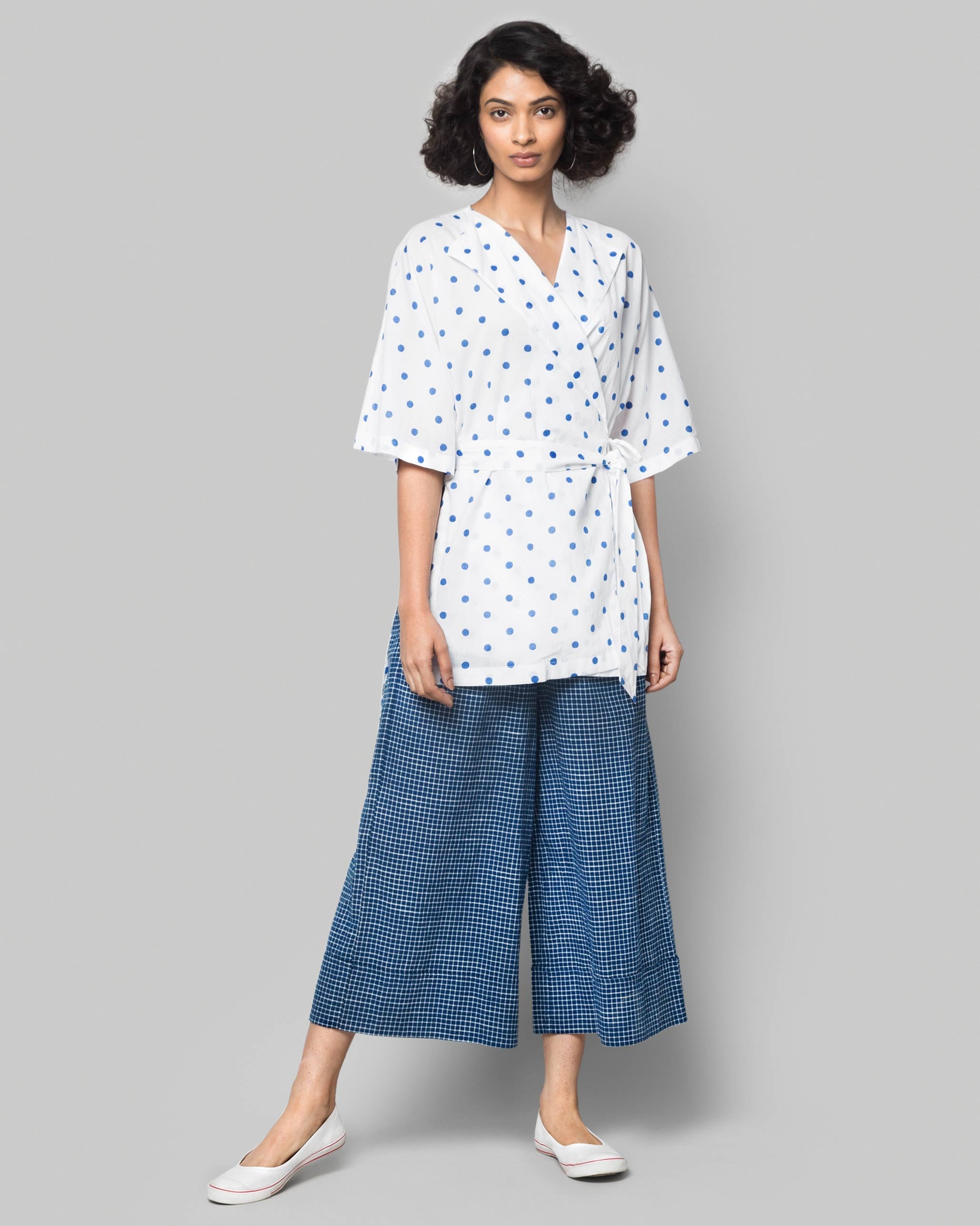 As Per Plan Wrap Top - Dots