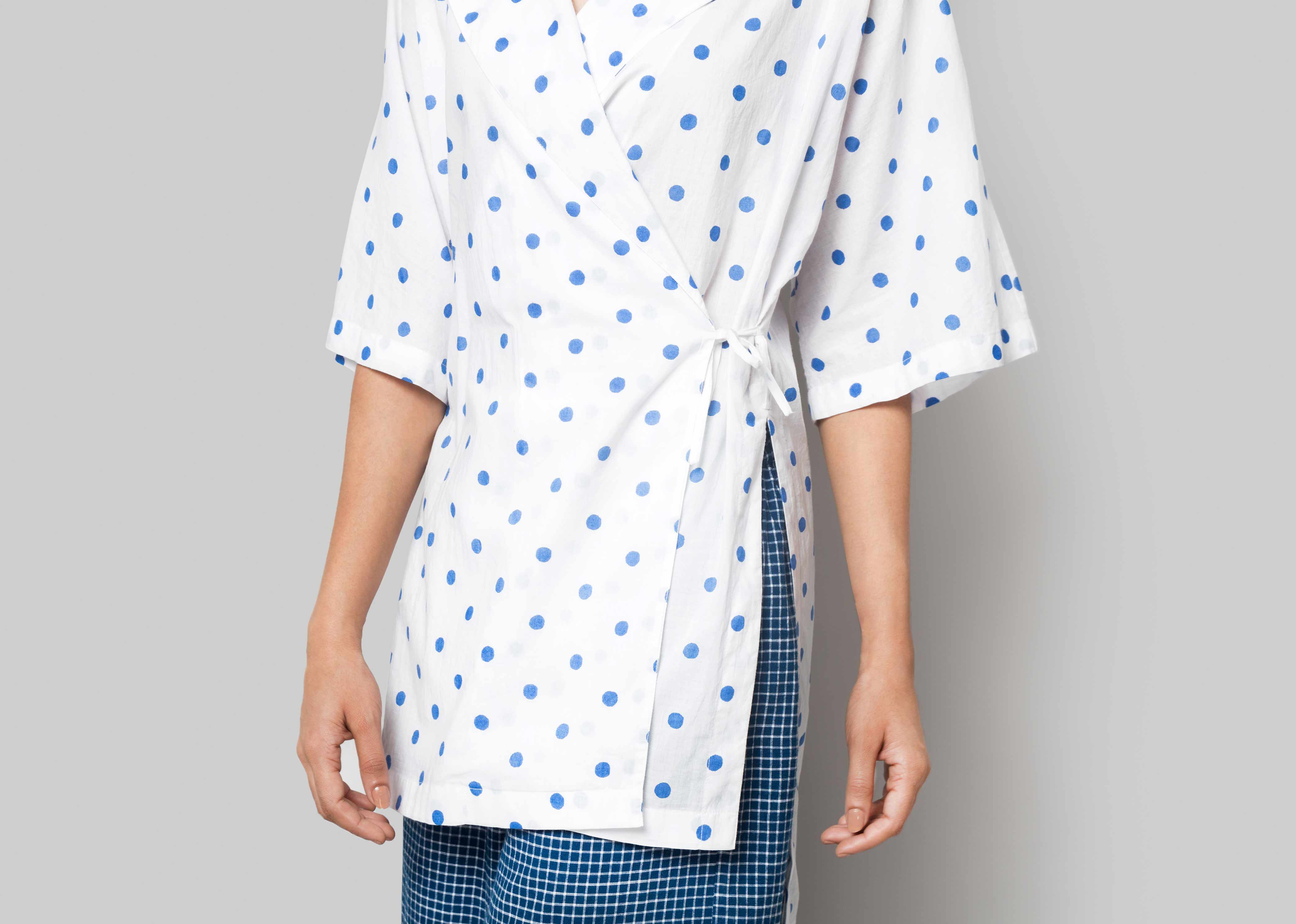 As Per Plan Wrap Top - Dots