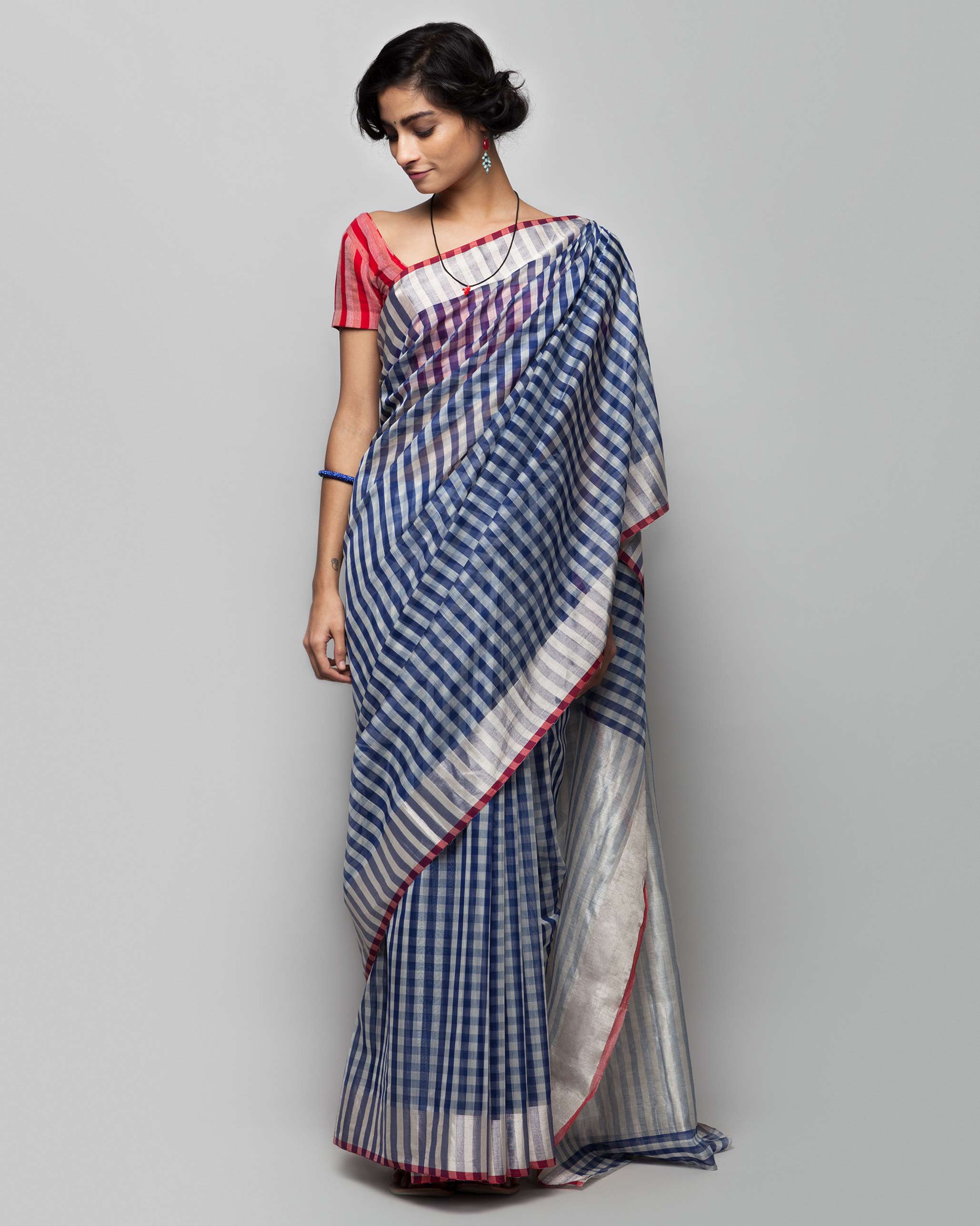 Ao Chanderi Sari