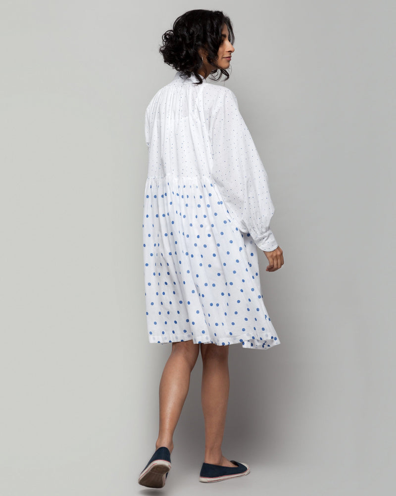 Miya Button-front Printed Dress & Slip Set