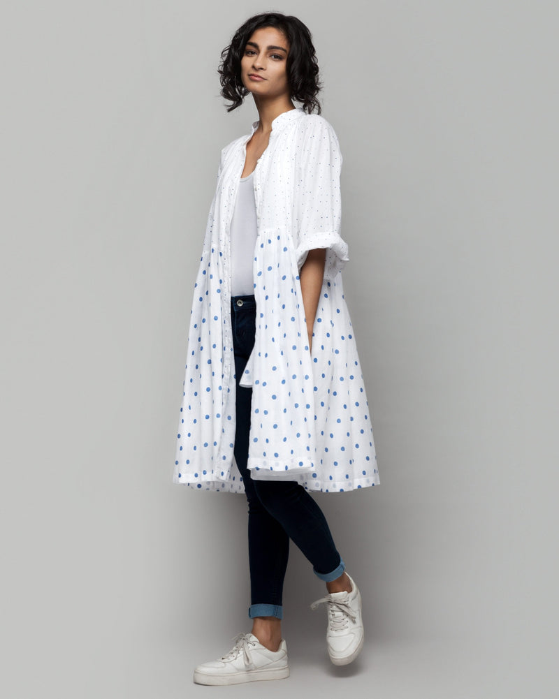 Miya Button-front Printed Dress & Slip Set