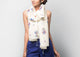 Geisha Scarf - Blue & Red