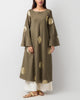 Boat Neck Kurta - Olive