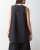 Front Pleat Top - Black