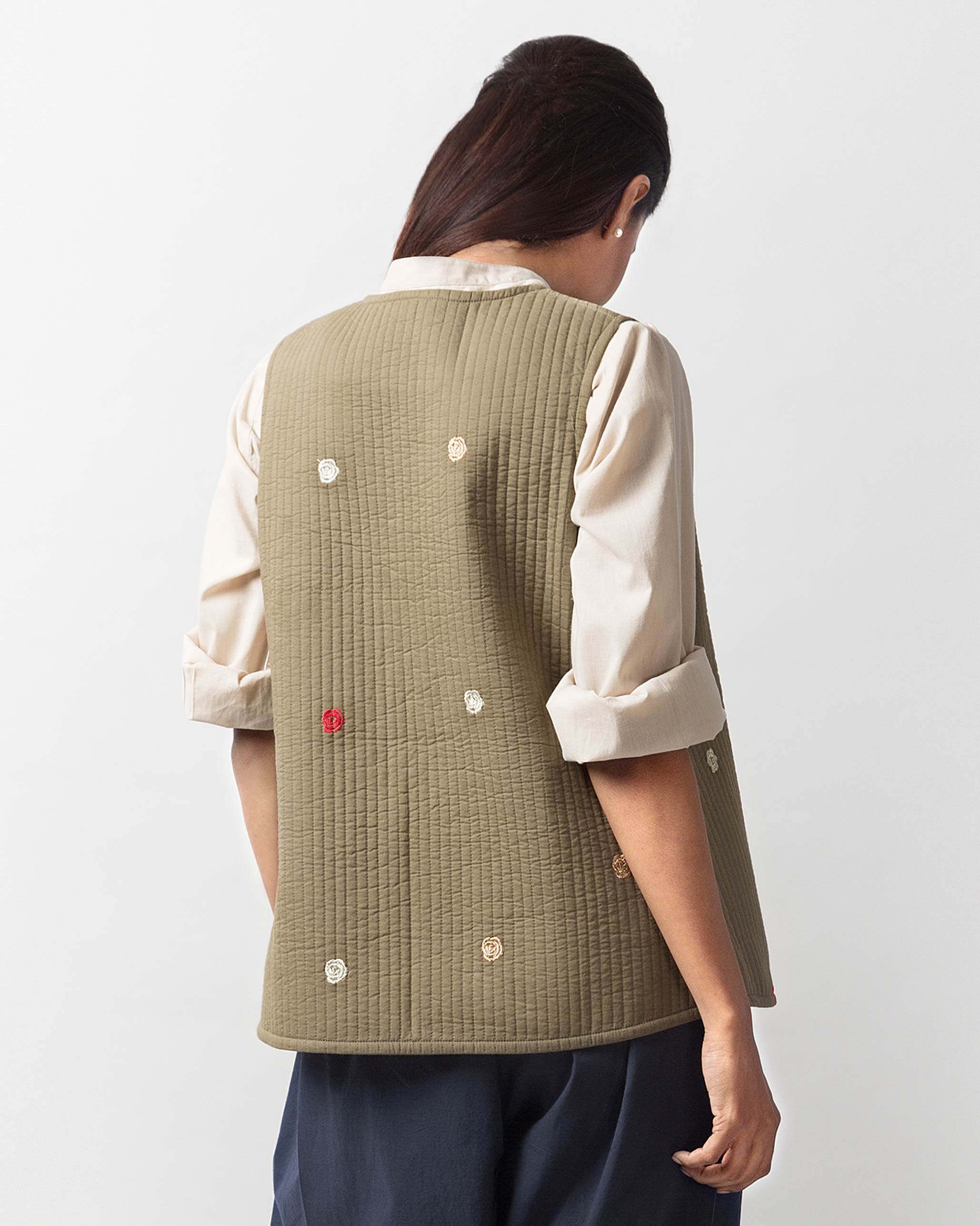 Quilted Jacket - Olive
