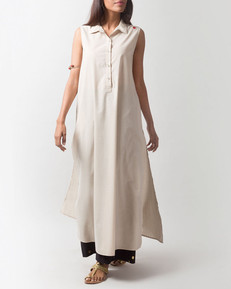 Parallel Kurta - Taupe