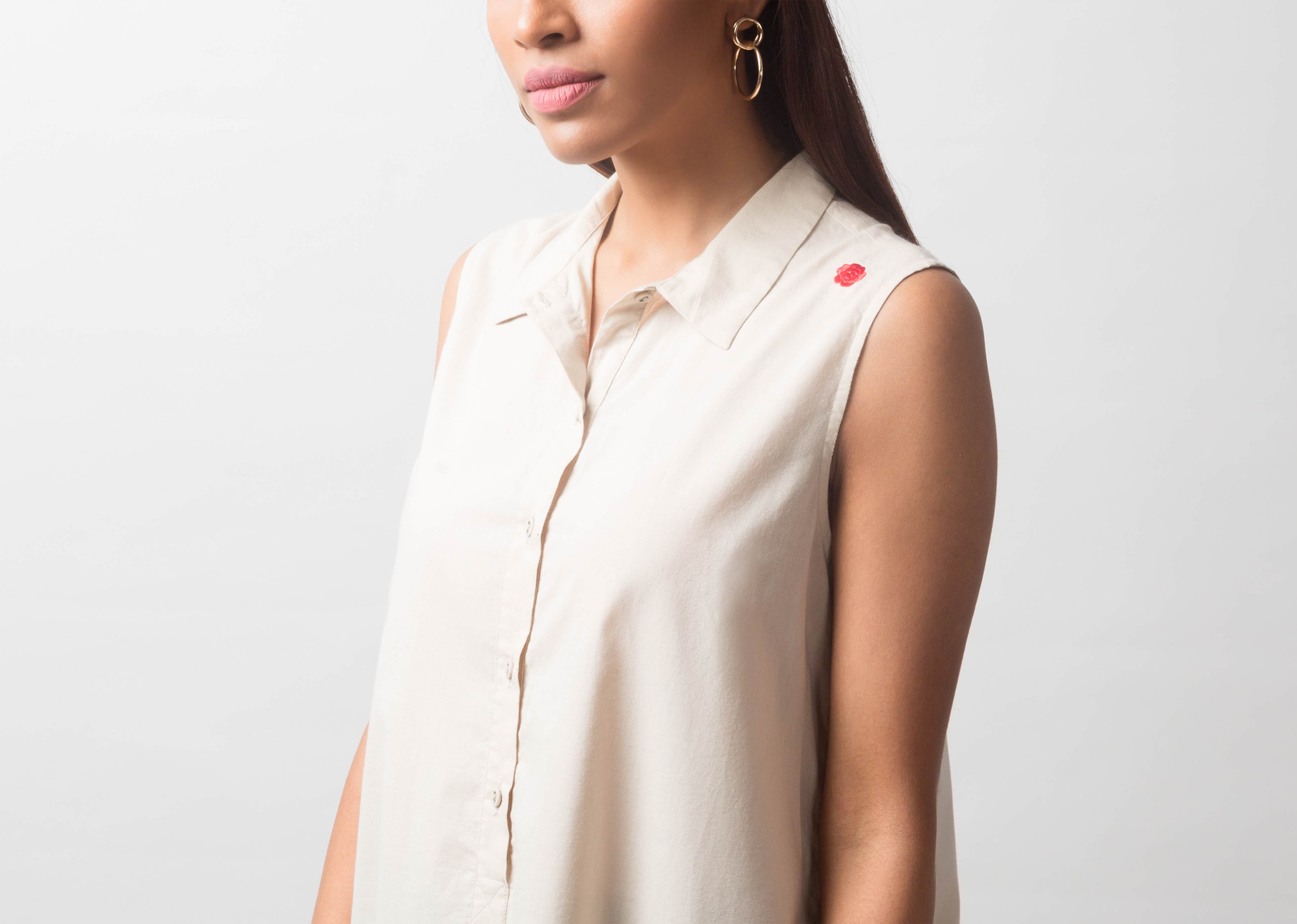 Parallel Kurta - Taupe
