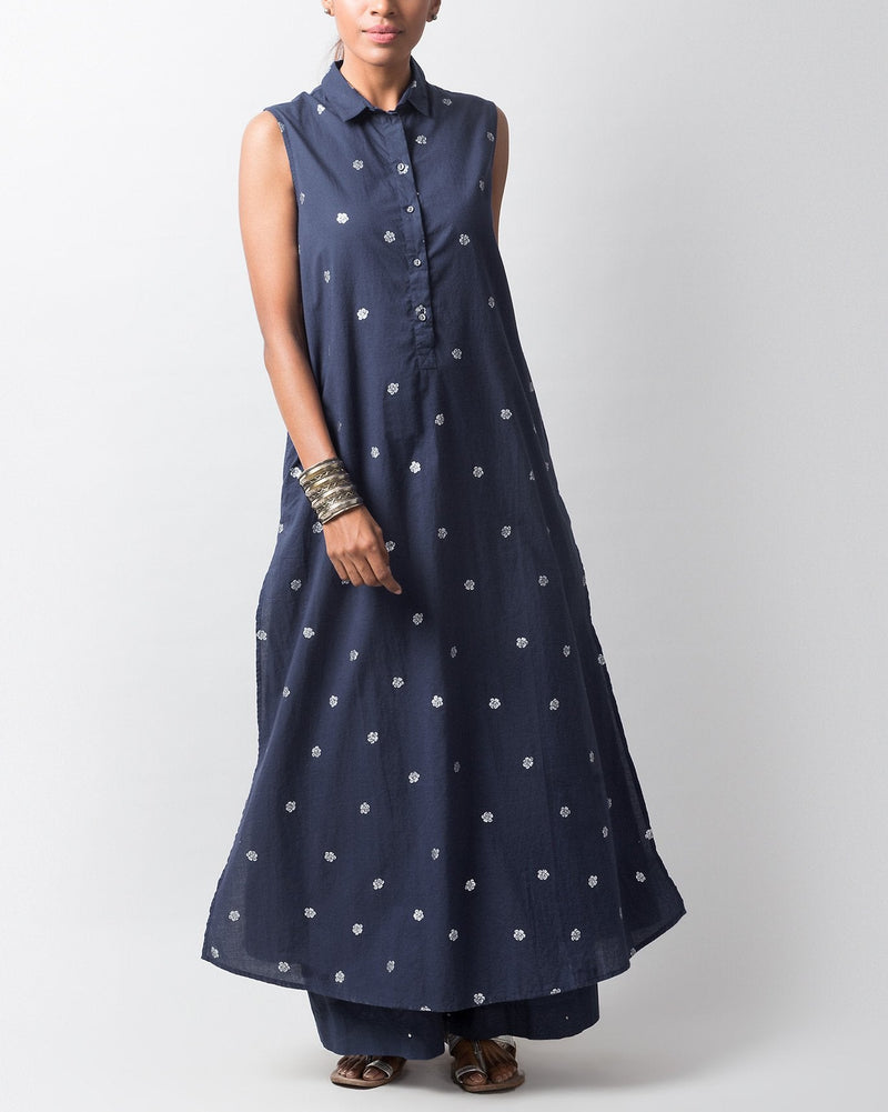 Parallel Kurta - Blue